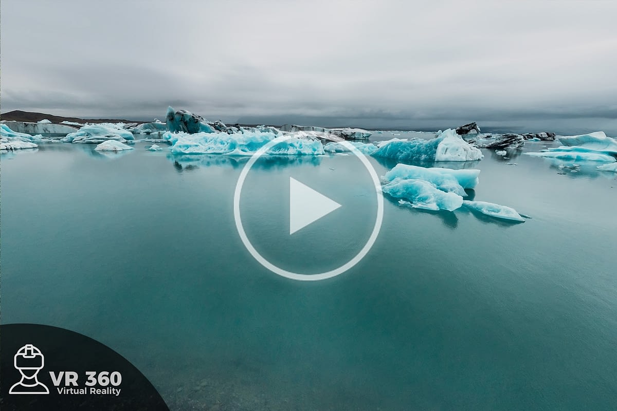 Témpanos de hielo icebergs flotando