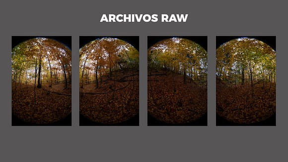 Archivos RAW para que aprendas cómo hacer fotos 360 interactivas